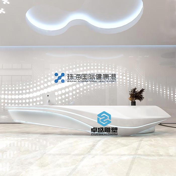 大型创意异形玻璃钢烤漆吧台