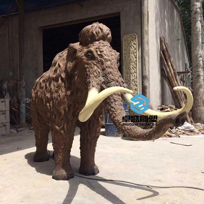 展览馆大型猛犸象雕塑