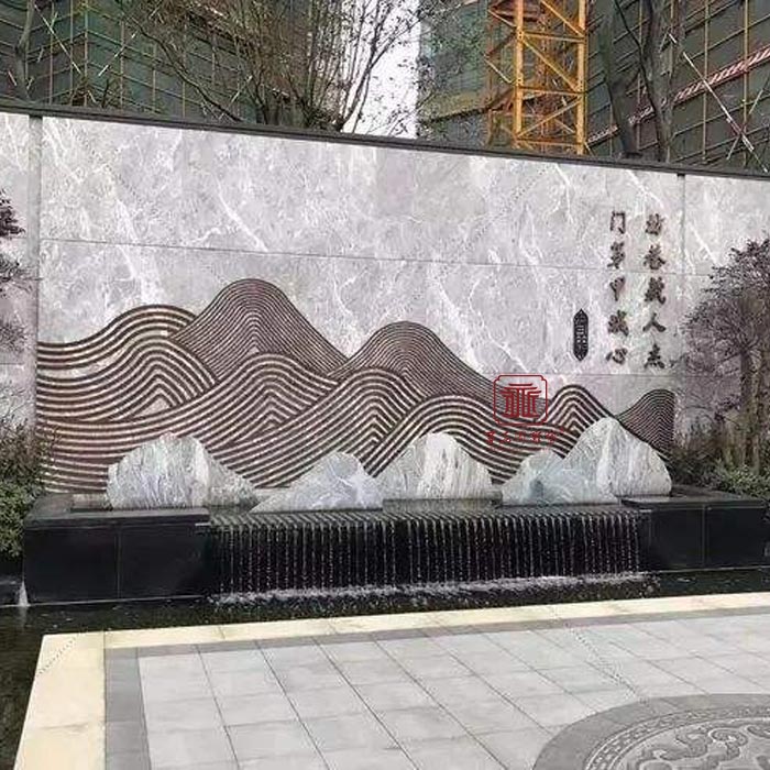 山水景墙