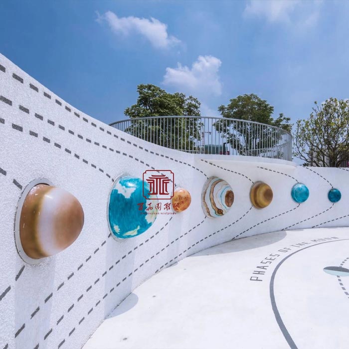 宇宙之谜休闲景墙